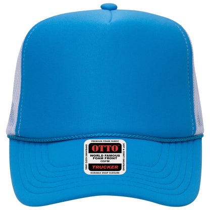 OTTO CAP 5 Panel High Crown Mesh Back Trucker Hat Adult - Parkerbuilt HQ