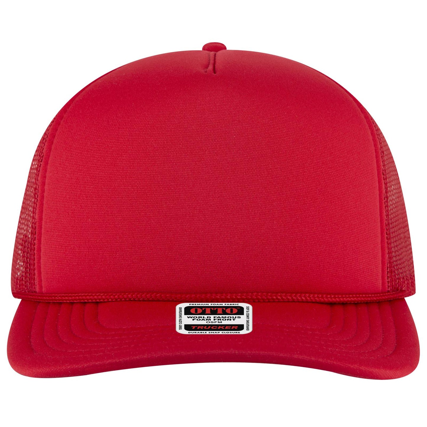 OTTO CAP 5 Panel High Crown Mesh Back Trucker Hat - 3931