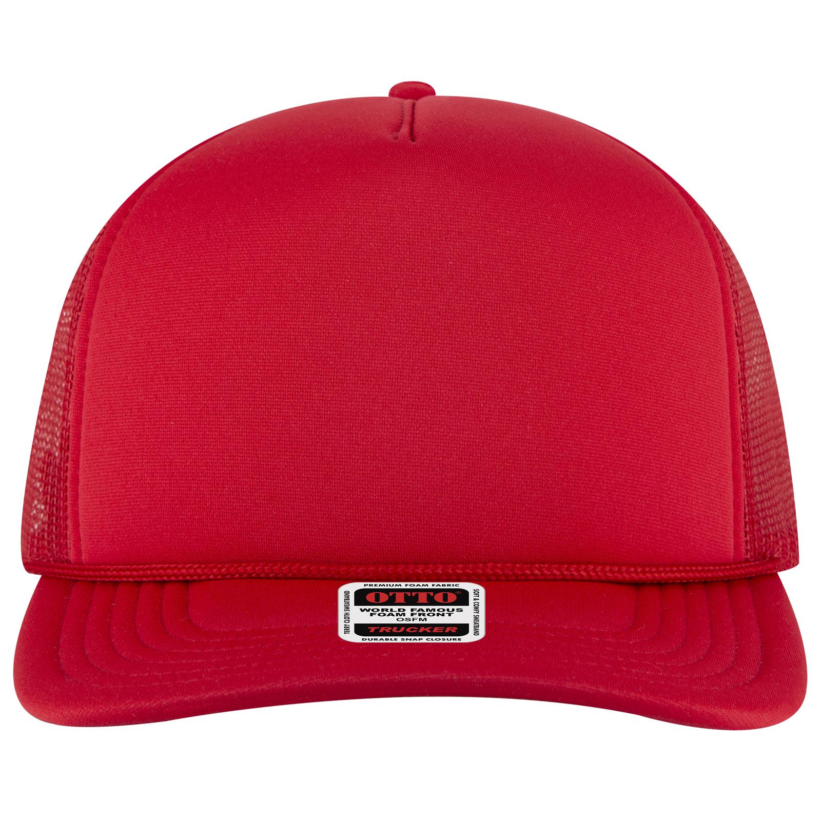 OTTO CAP 5 Panel High Crown Mesh Back Trucker Hat - 3931 - Parkerbuilt HQ