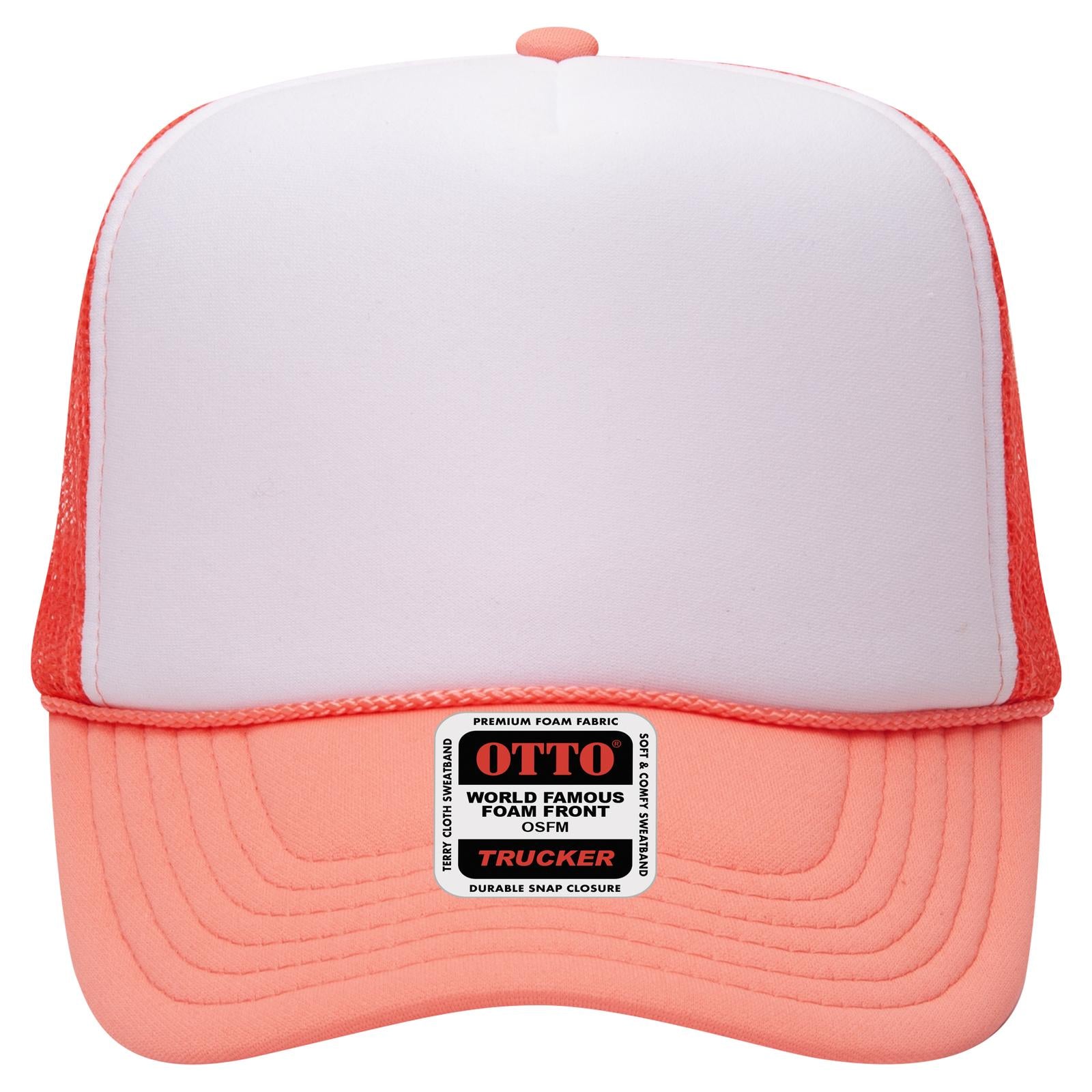 OTTO CAP 5 Panel High Crown Mesh Back Trucker Hat Adult - Parkerbuilt HQ