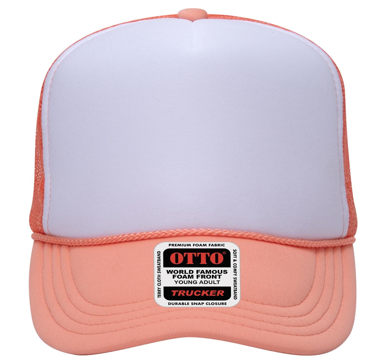 OTTO CAP 5 Panel High Crown Mesh Back Trucker Hat (Young Adult) - Parkerbuilt HQ