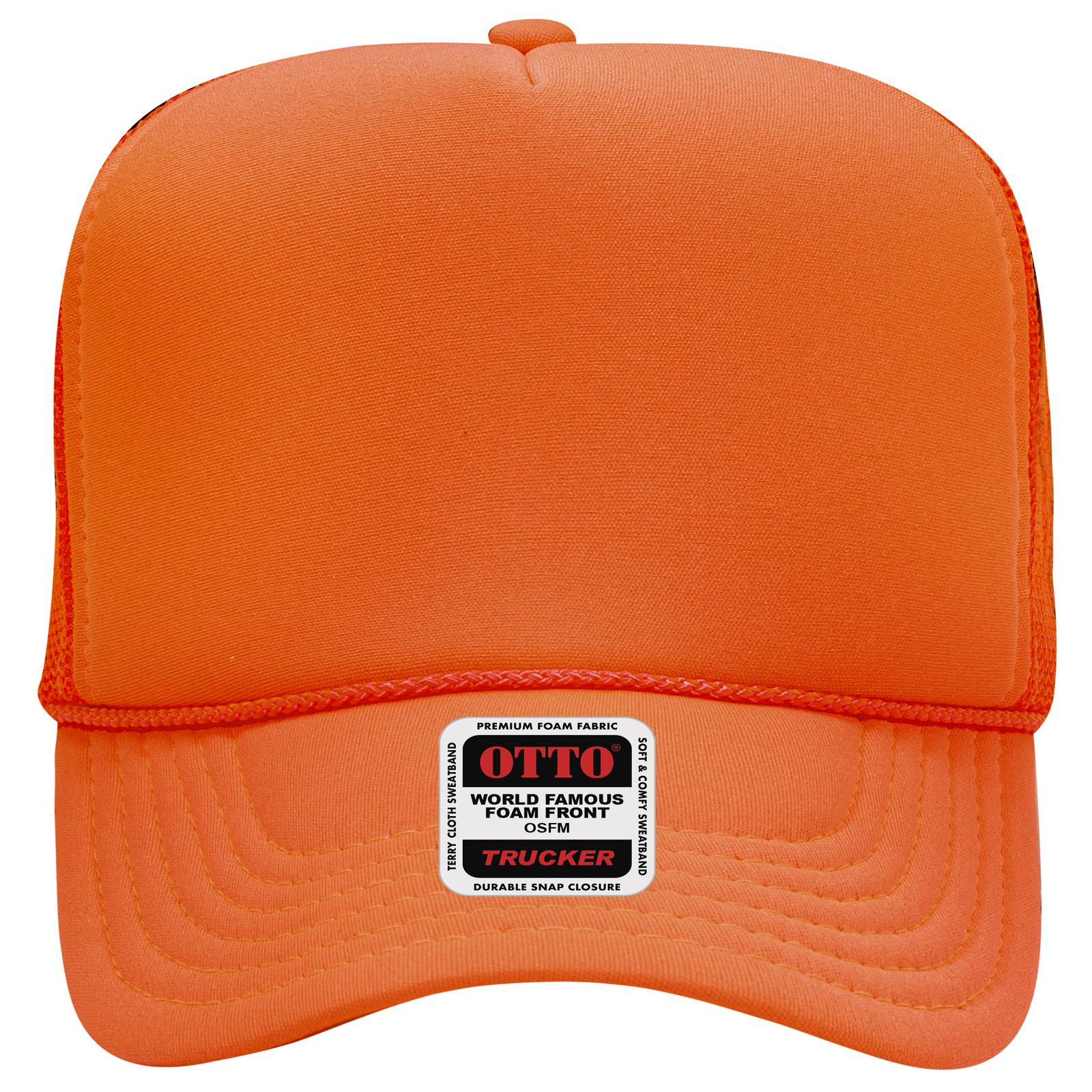 OTTO CAP 5 Panel High Crown Mesh Back Trucker Hat Adult - Parkerbuilt HQ
