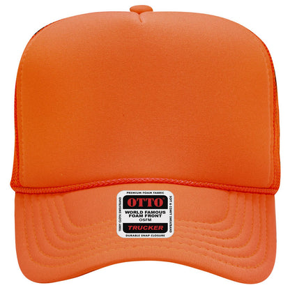 OTTO CAP 5 Panel High Crown Mesh Back Trucker Hat Adult - Parkerbuilt HQ