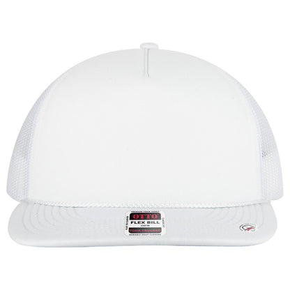 OTTO CAP "OTTO SNAP" 5 Panel Pro Style Mesh Back Trucker Snapback Hat - Parkerbuilt HQ