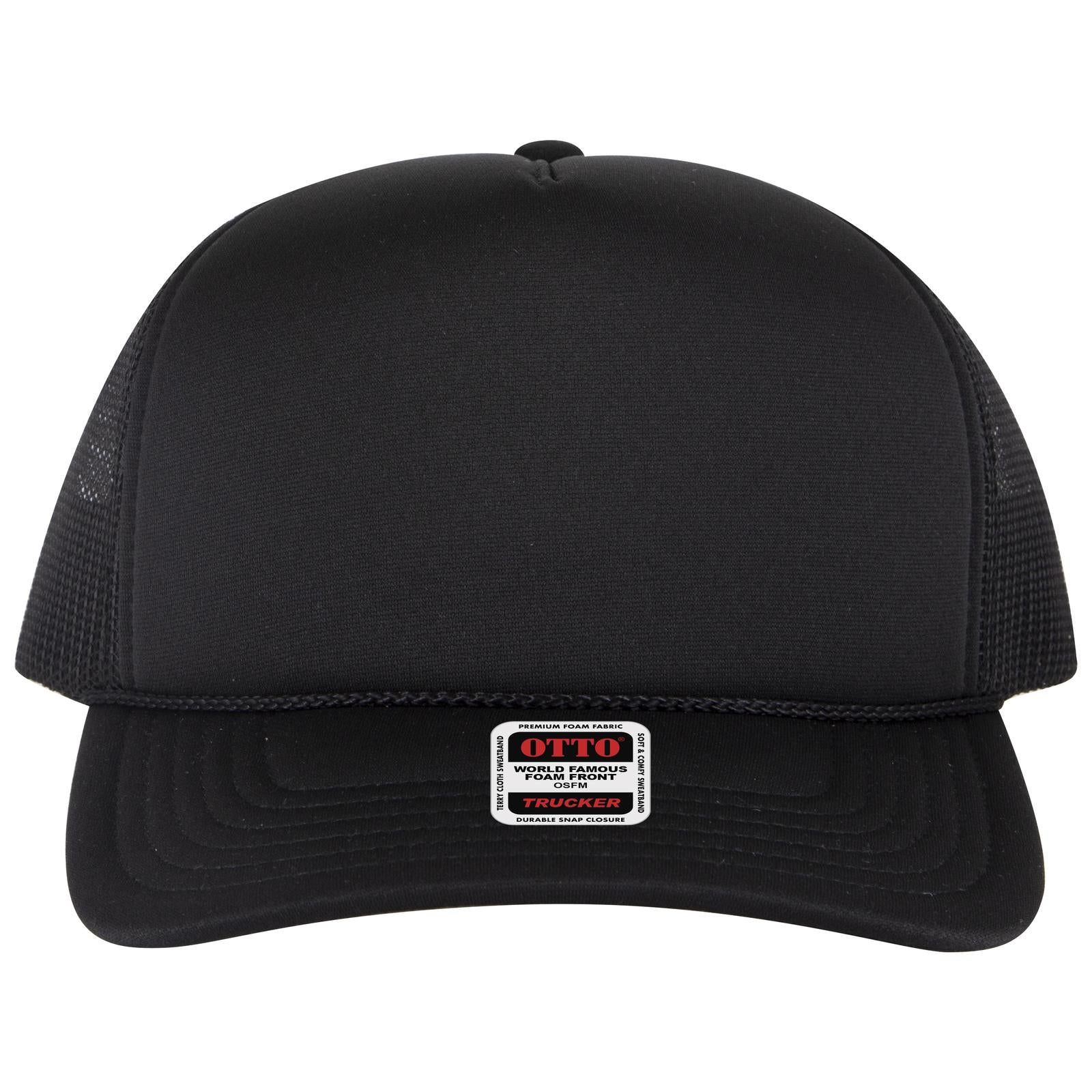 OTTO CAP 5 Panel High Crown Mesh Back Trucker Hat - 3932 - Parkerbuilt HQ