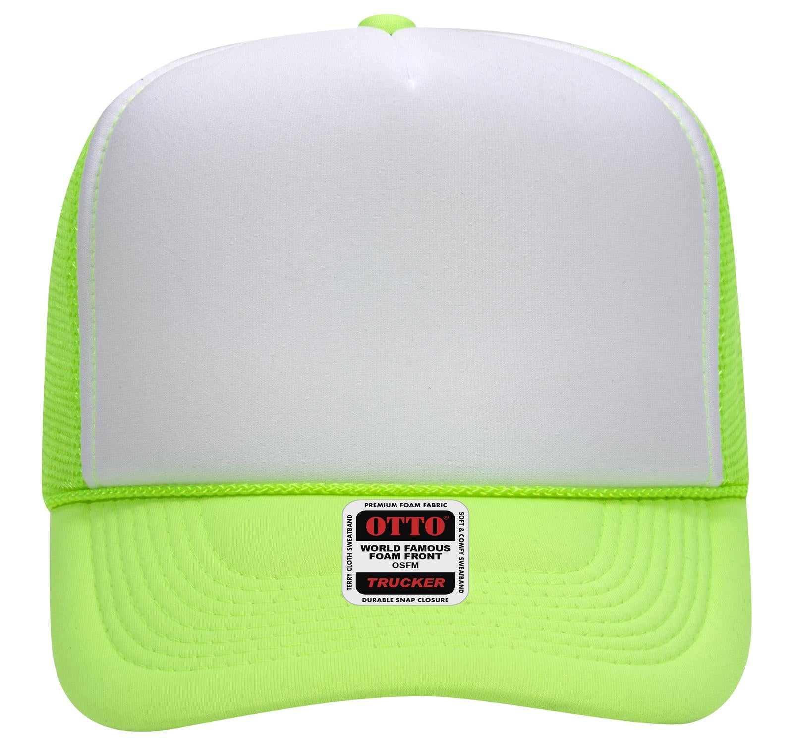 OTTO CAP 5 Panel High Crown Mesh Back Trucker Hat Adult - Parkerbuilt HQ