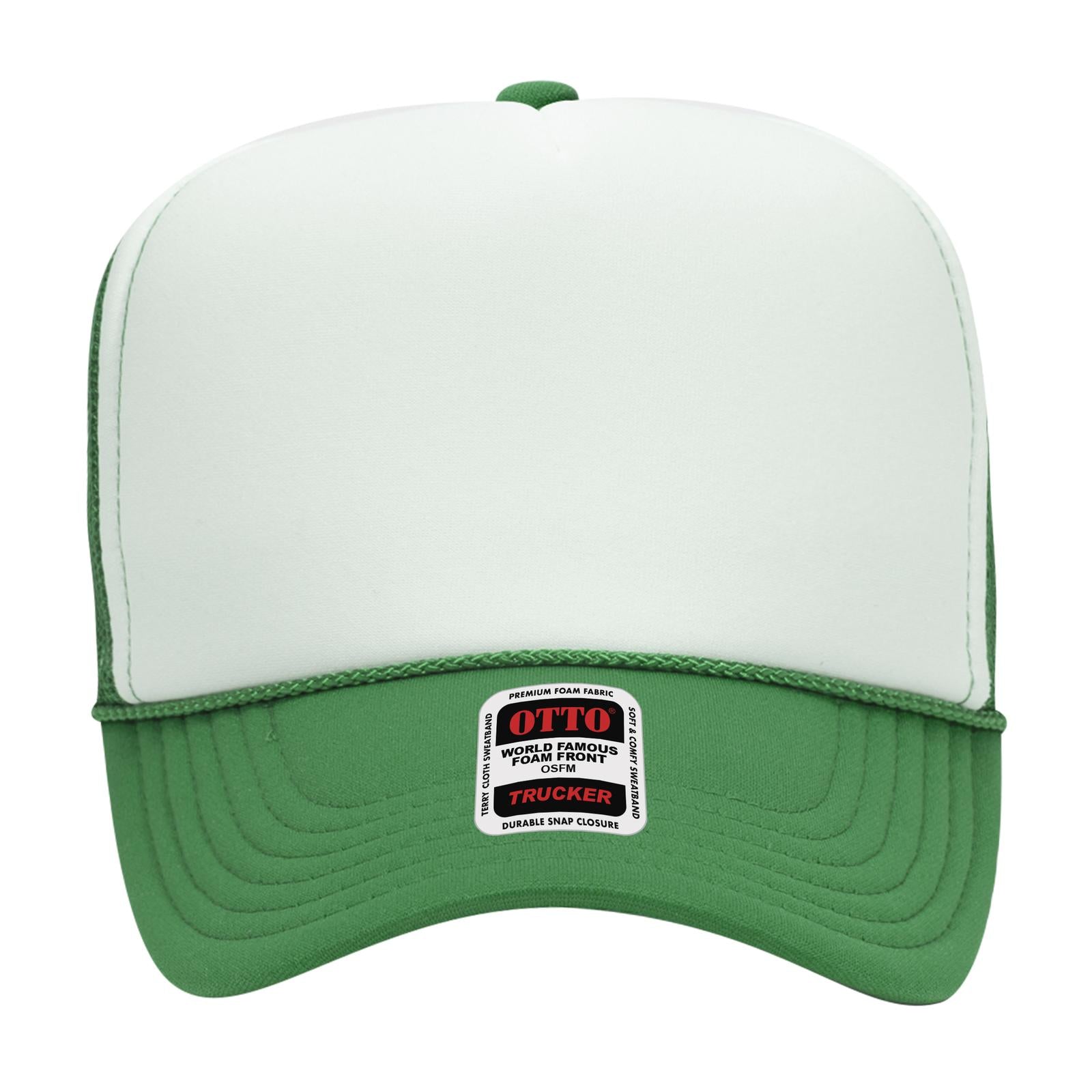 OTTO CAP 5 Panel High Crown Mesh Back Trucker Hat Adult - Parkerbuilt HQ