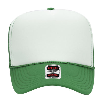 OTTO CAP 5 Panel High Crown Mesh Back Trucker Hat Adult - Parkerbuilt HQ