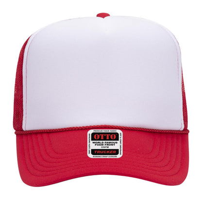 OTTO CAP 5 Panel High Crown Mesh Back Trucker Hat Adult - Parkerbuilt HQ