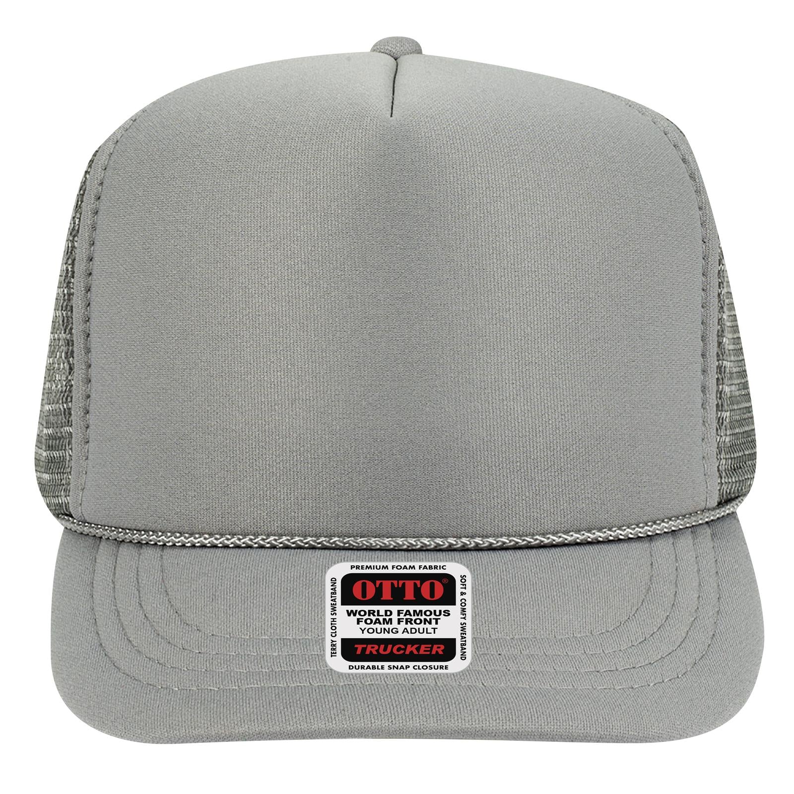 OTTO CAP 5 Panel High Crown Mesh Back Trucker Hat (Young Adult) - Parkerbuilt HQ