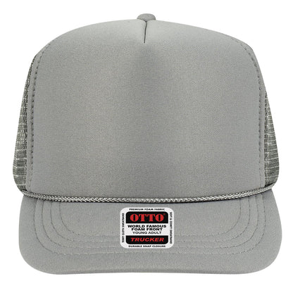 OTTO CAP 5 Panel High Crown Mesh Back Trucker Hat (Young Adult) - Parkerbuilt HQ