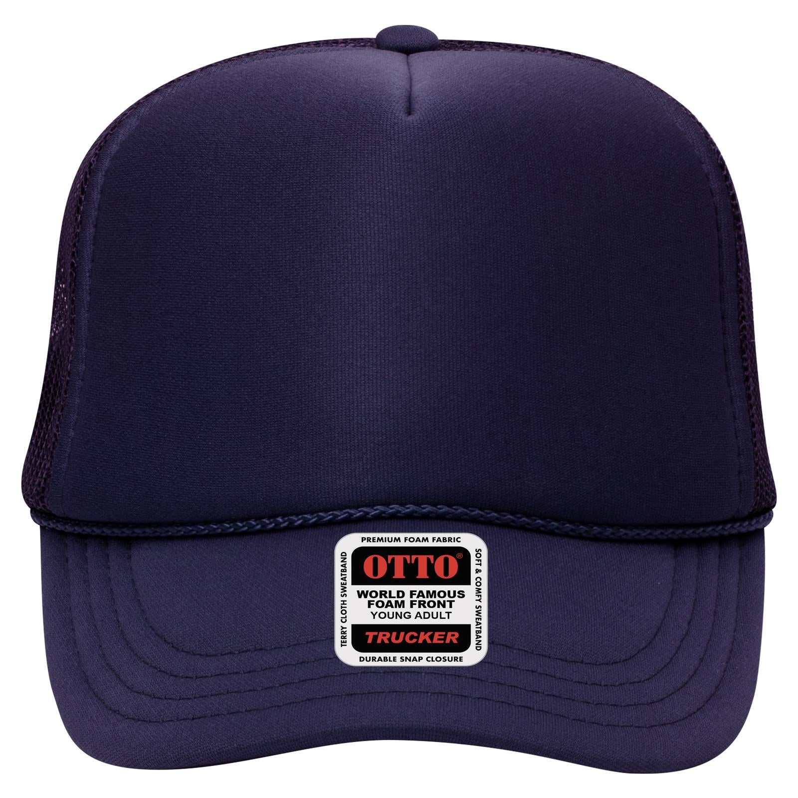 OTTO CAP 5 Panel High Crown Mesh Back Trucker Hat (Young Adult) - Parkerbuilt HQ