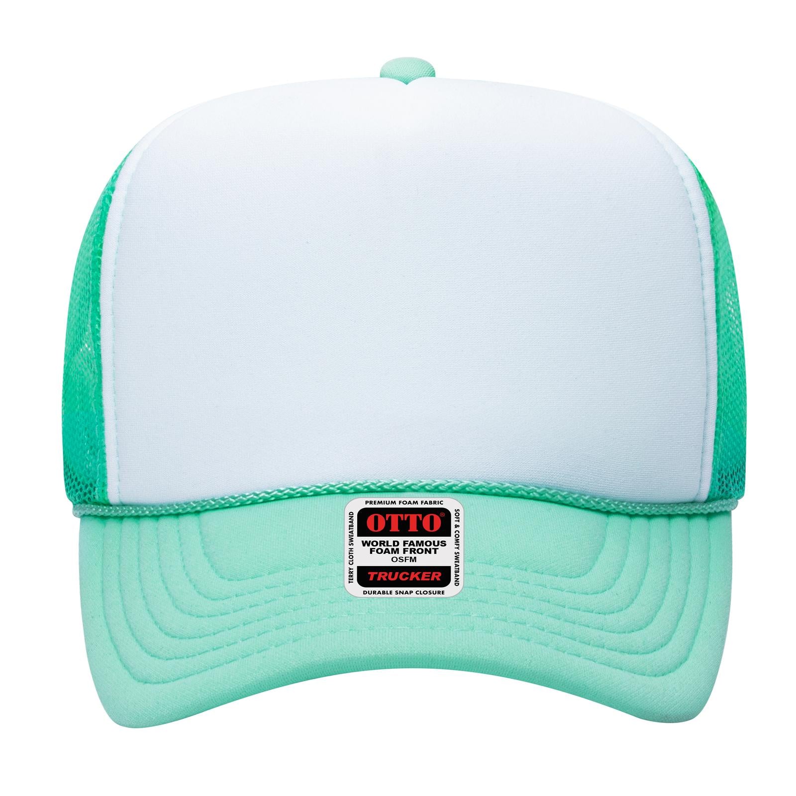 OTTO CAP 5 Panel High Crown Mesh Back Trucker Hat Adult - Parkerbuilt HQ