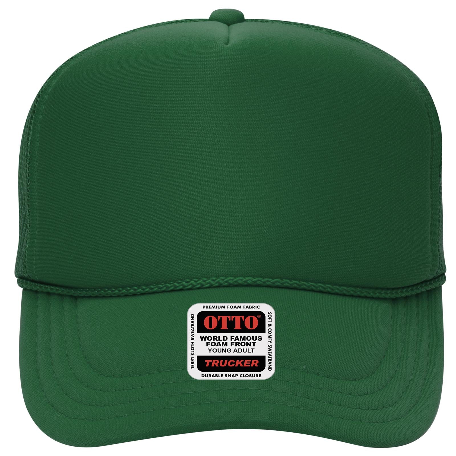 OTTO CAP 5 Panel High Crown Mesh Back Trucker Hat (Young Adult) - Parkerbuilt HQ