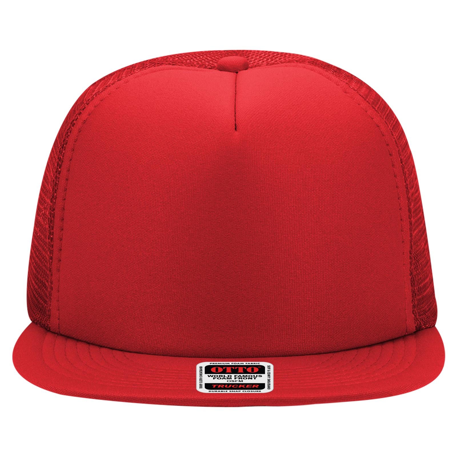 OTTO CAP "OTTO SNAP" 5 Panel High Crown Mesh Back Trucker Hat - Parkerbuilt HQ