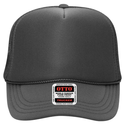 OTTO CAP 5 Panel High Crown Mesh Back Trucker Hat (Young Adult) - Parkerbuilt HQ