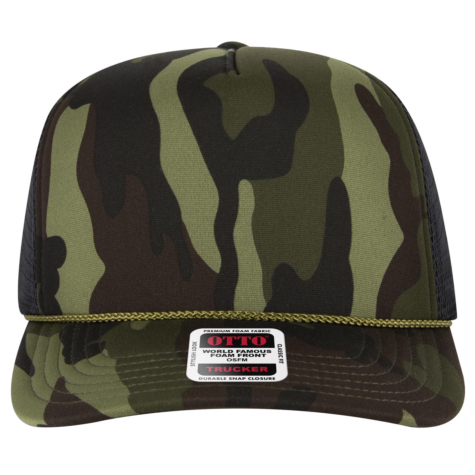 OTTO CAP "OTTO COMFY FIT" 5 Panel High Crown Mesh Back Trucker Hat - Parkerbuilt HQ