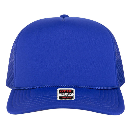 OTTO CAP 5 Panel High Crown Mesh Back Trucker Hat - 3932