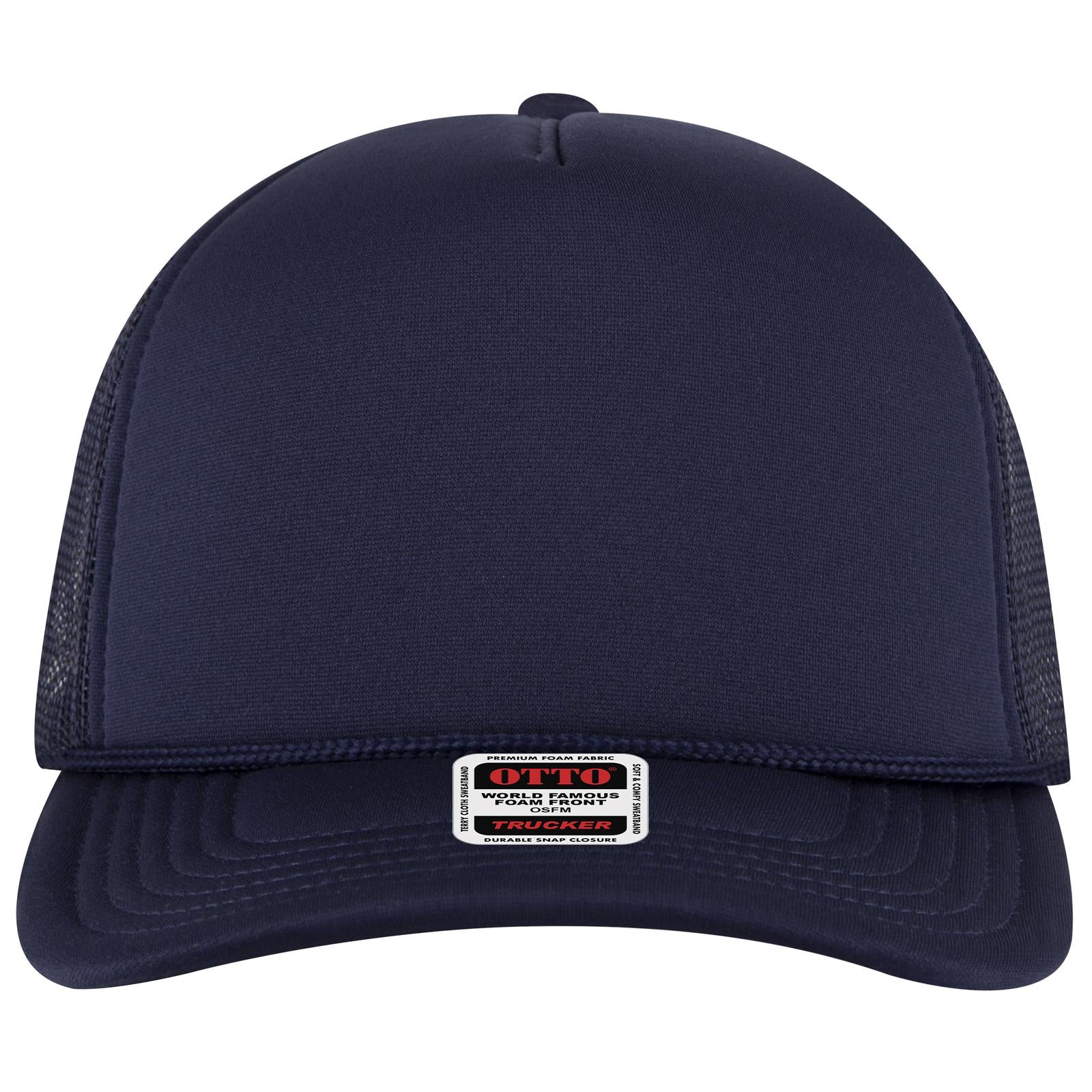 OTTO CAP 5 Panel High Crown Mesh Back Trucker Hat - 3931 - Parkerbuilt HQ