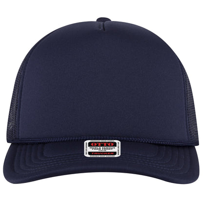 OTTO CAP 5 Panel High Crown Mesh Back Trucker Hat - 3931 - Parkerbuilt HQ