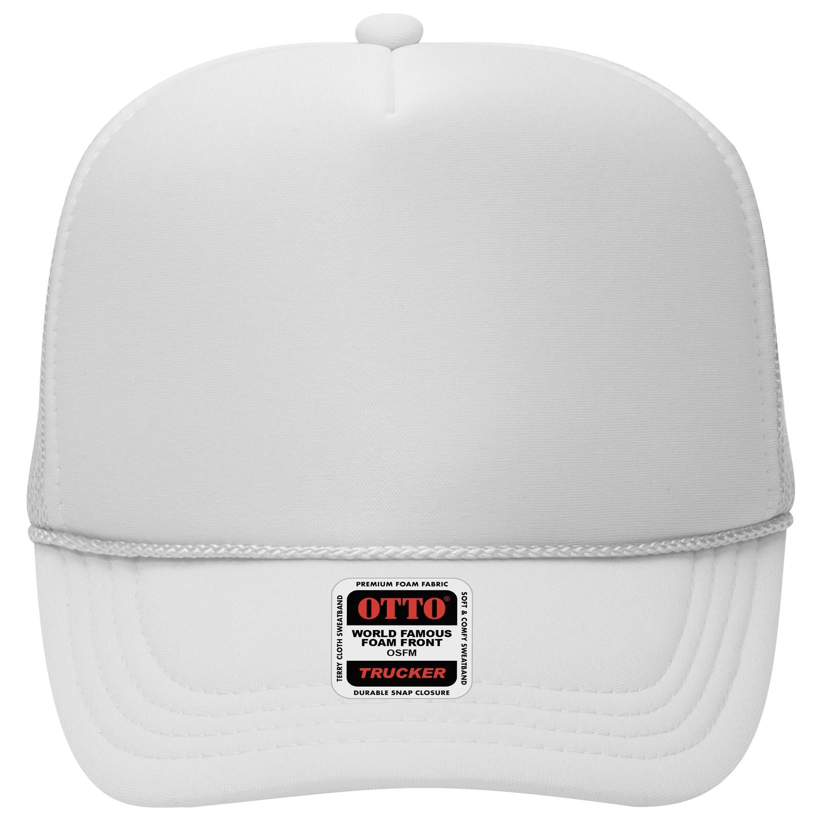 OTTO CAP 5 Panel High Crown Mesh Back Trucker Hat (Young Adult) - Parkerbuilt HQ