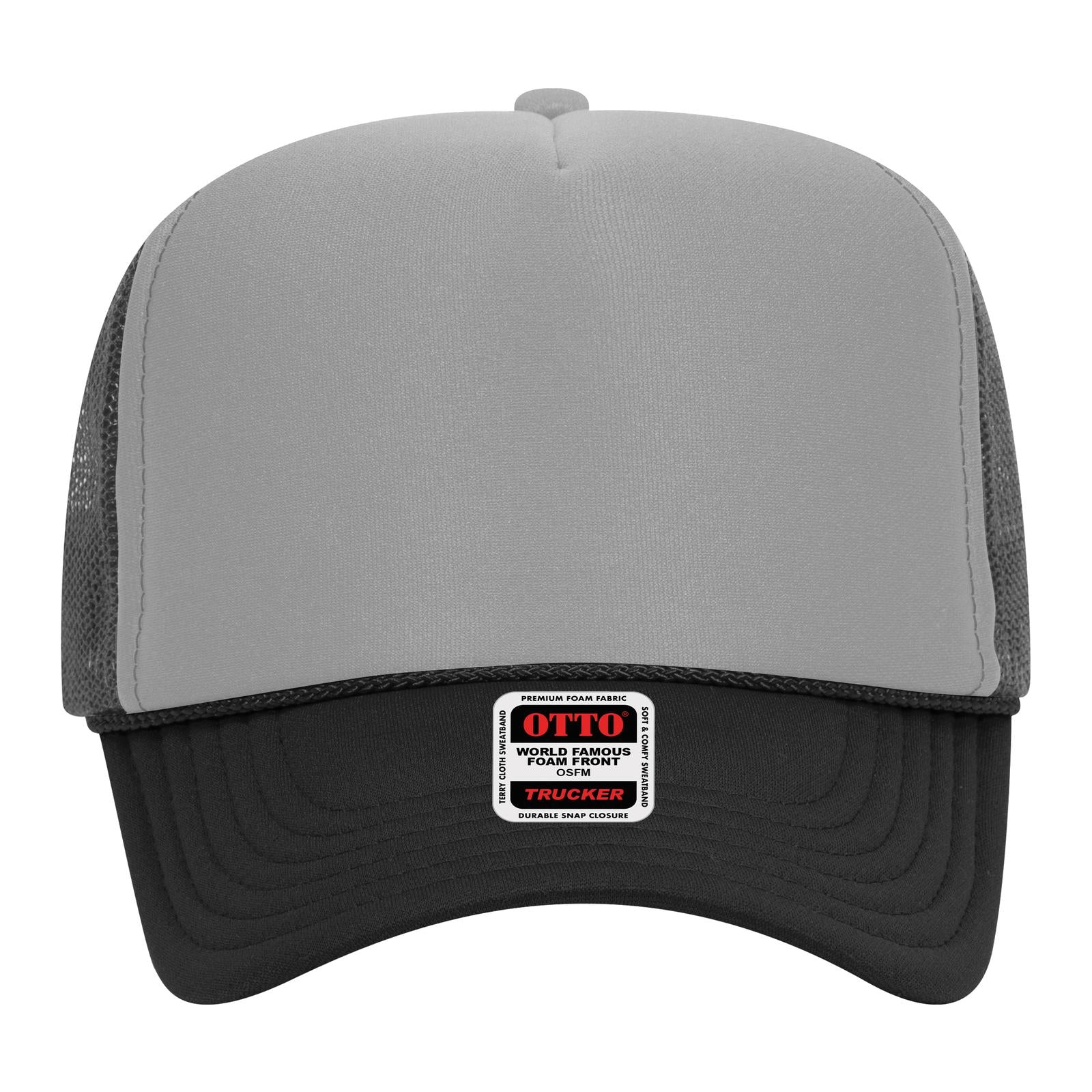 OTTO CAP 5 Panel High Crown Mesh Back Trucker Hat Adult - Parkerbuilt HQ