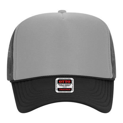 OTTO CAP 5 Panel High Crown Mesh Back Trucker Hat Adult - Parkerbuilt HQ