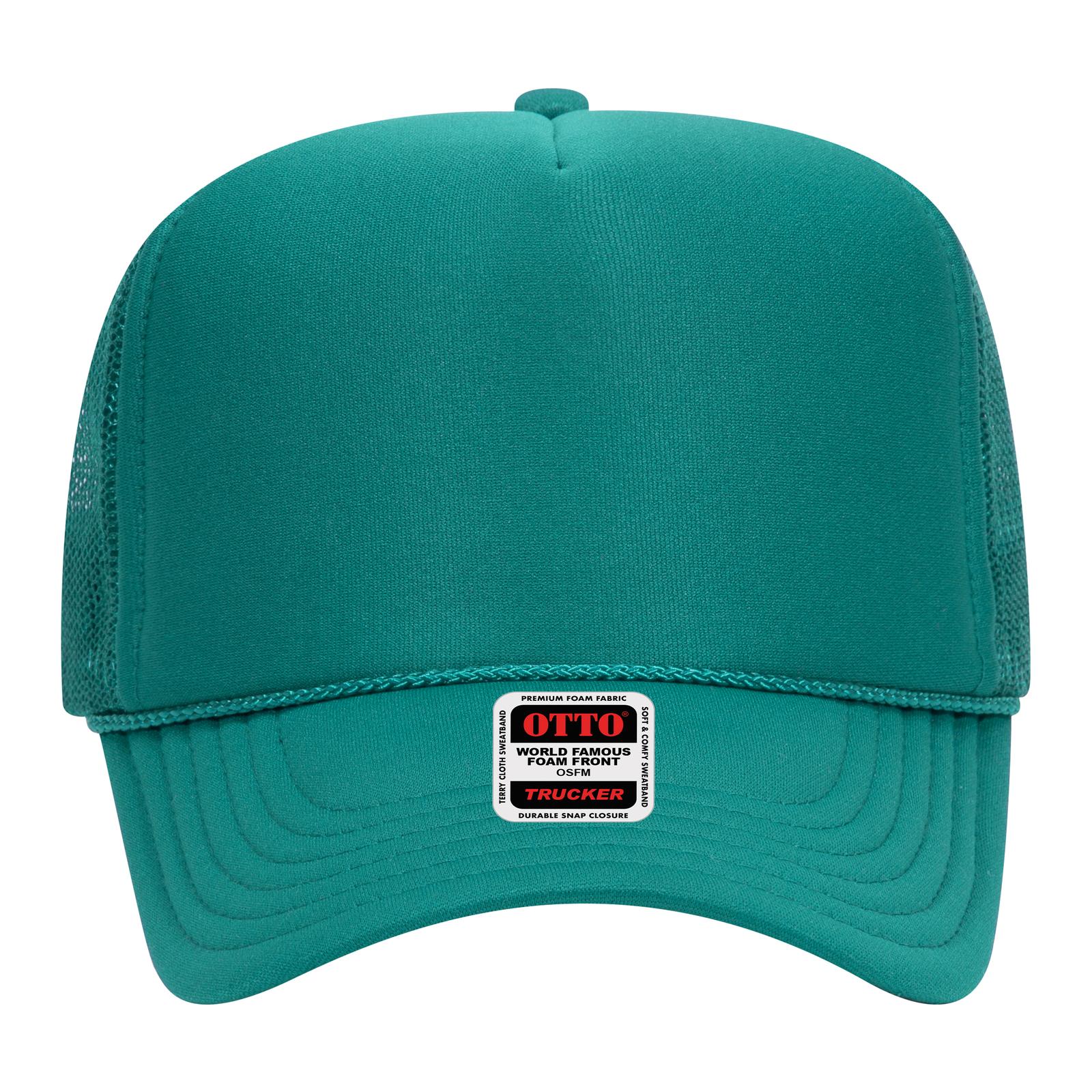 OTTO CAP 5 Panel High Crown Mesh Back Trucker Hat Adult - Parkerbuilt HQ