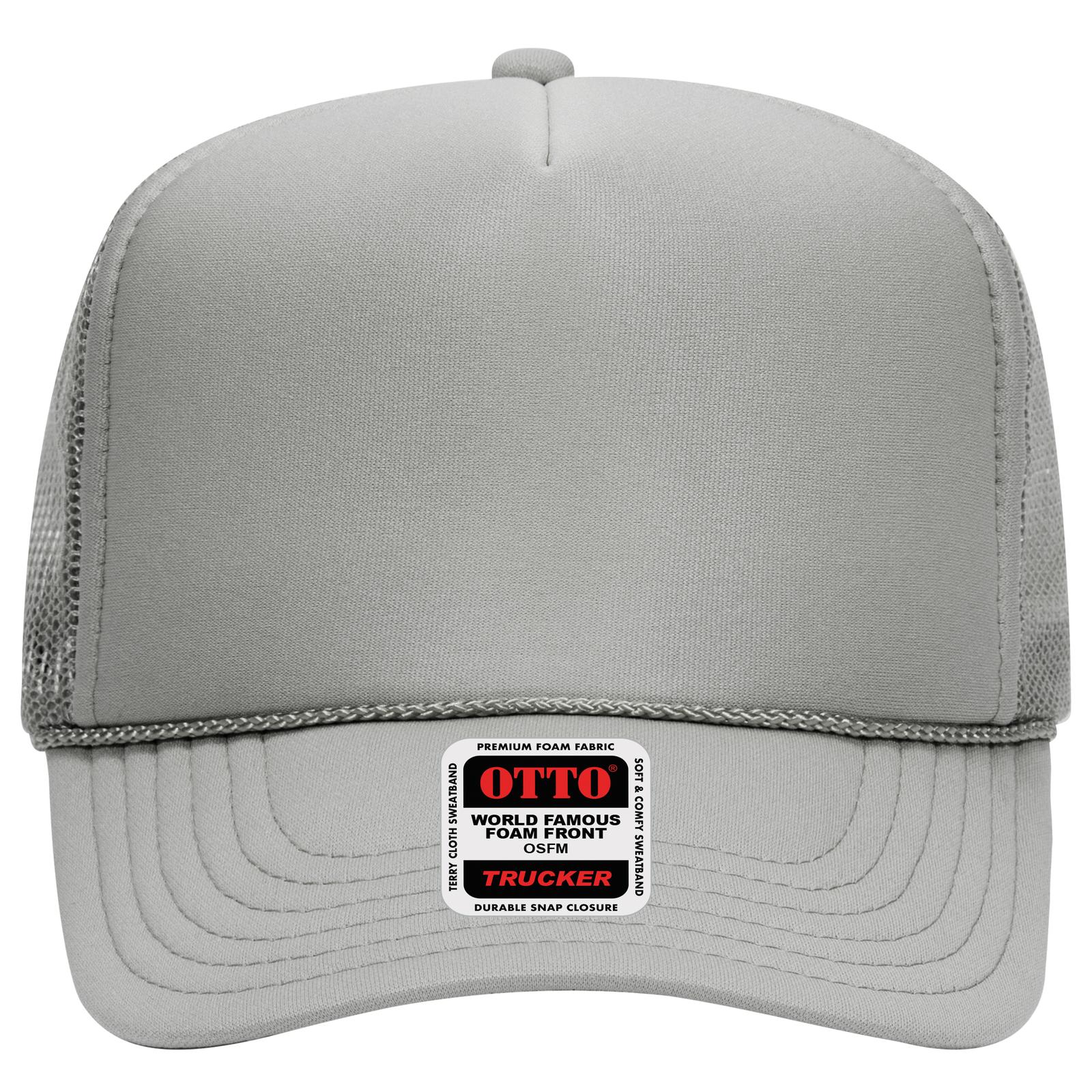 OTTO CAP 5 Panel High Crown Mesh Back Trucker Hat Adult - Parkerbuilt HQ