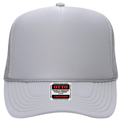 OTTO CAP 5 Panel High Crown Mesh Back Trucker Hat Adult - Parkerbuilt HQ