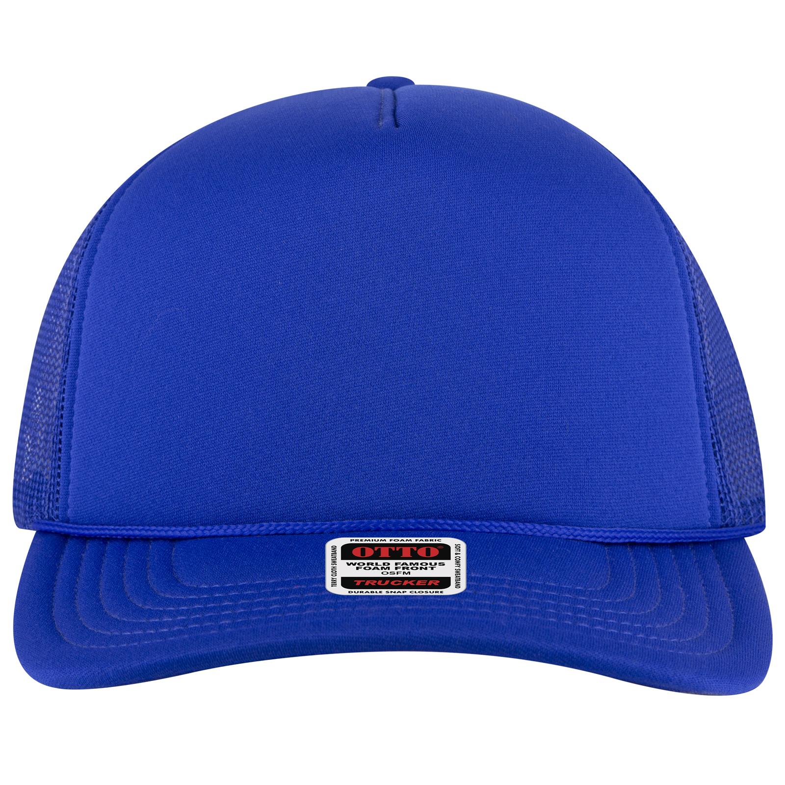 OTTO CAP 5 Panel High Crown Mesh Back Trucker Hat - 3931 - Parkerbuilt HQ