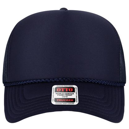 OTTO CAP 5 Panel High Crown Mesh Back Trucker Hat - Parkerbuilt HQ
