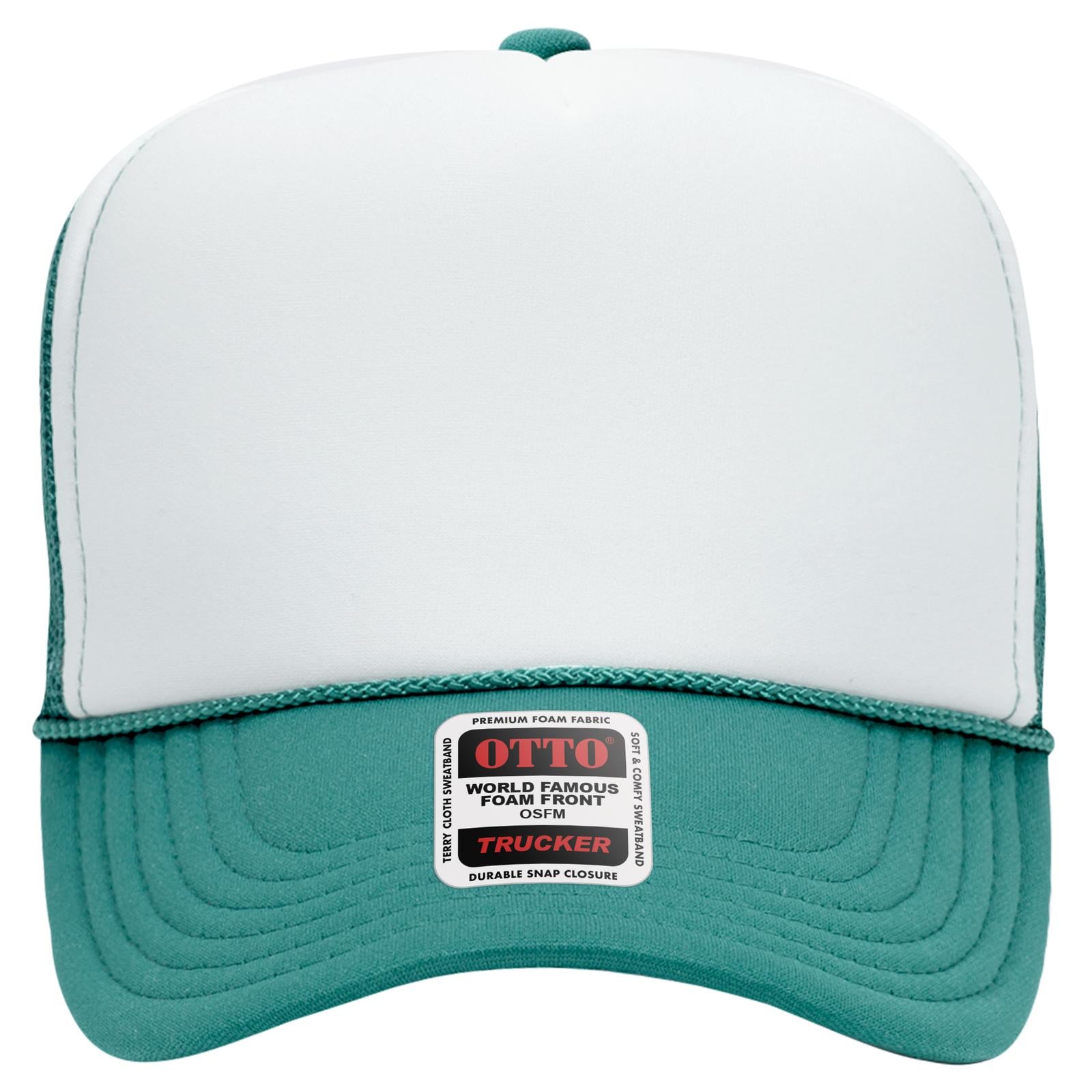 OTTO CAP 5 Panel High Crown Mesh Back Trucker Hat Adult - Parkerbuilt HQ