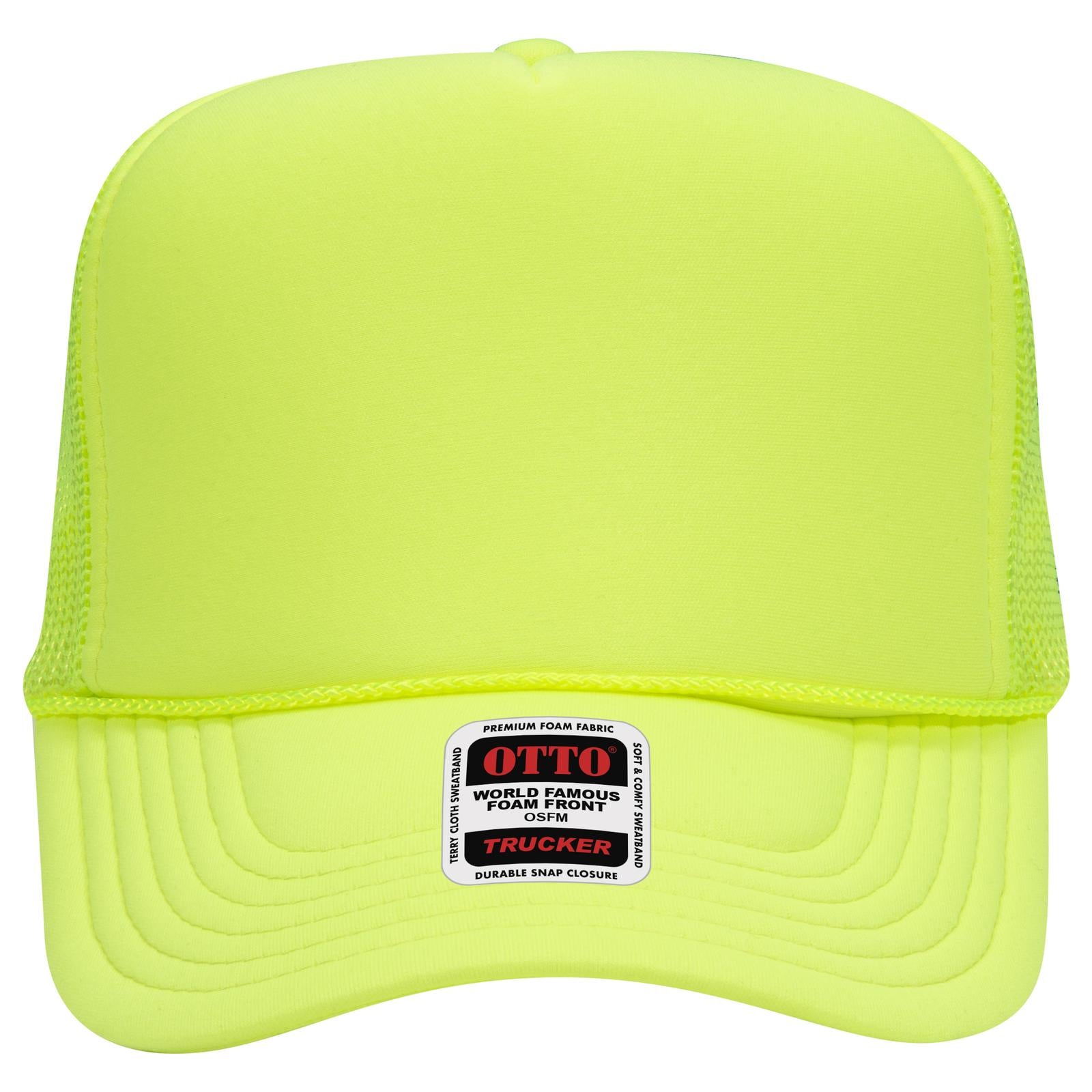 OTTO CAP 5 Panel High Crown Mesh Back Trucker Hat Adult - Parkerbuilt HQ