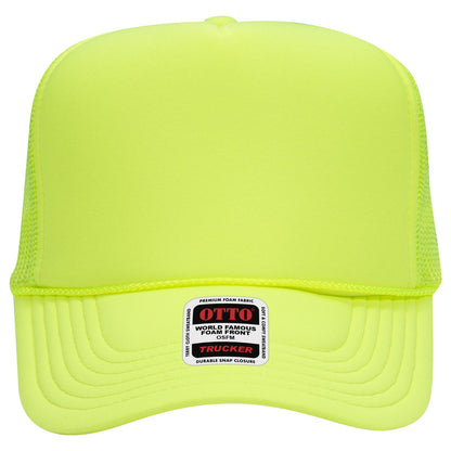OTTO CAP 5 Panel High Crown Mesh Back Trucker Hat Adult - Parkerbuilt HQ