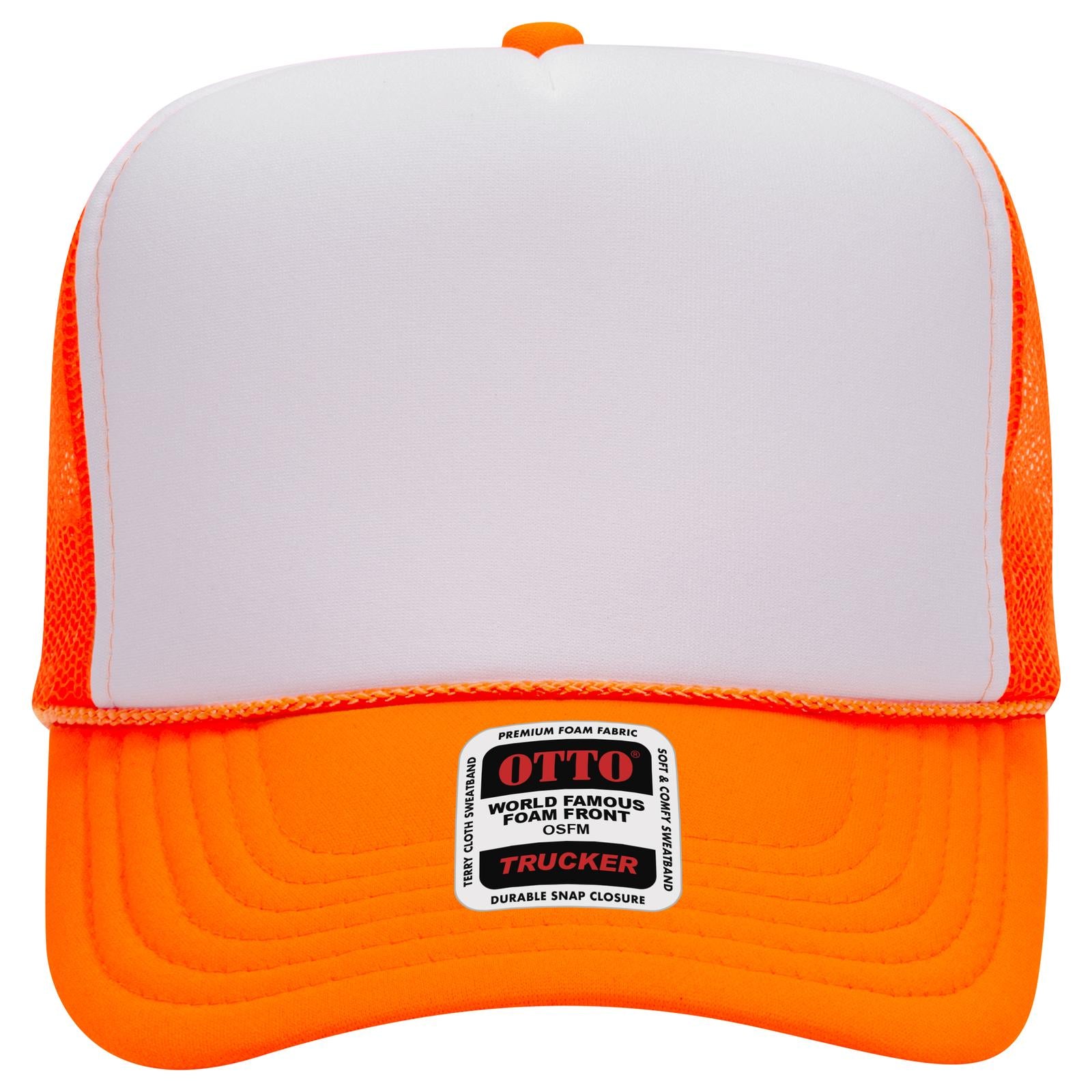 OTTO CAP 5 Panel High Crown Mesh Back Trucker Hat Adult - Parkerbuilt HQ