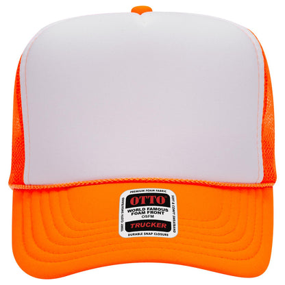 OTTO CAP 5 Panel High Crown Mesh Back Trucker Hat Adult - Parkerbuilt HQ