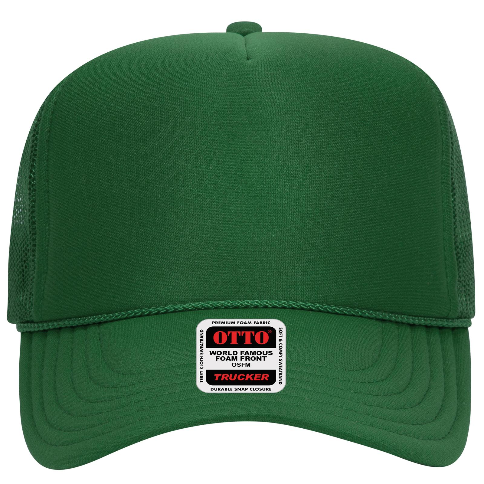 OTTO CAP 5 Panel High Crown Mesh Back Trucker Hat Adult - Parkerbuilt HQ