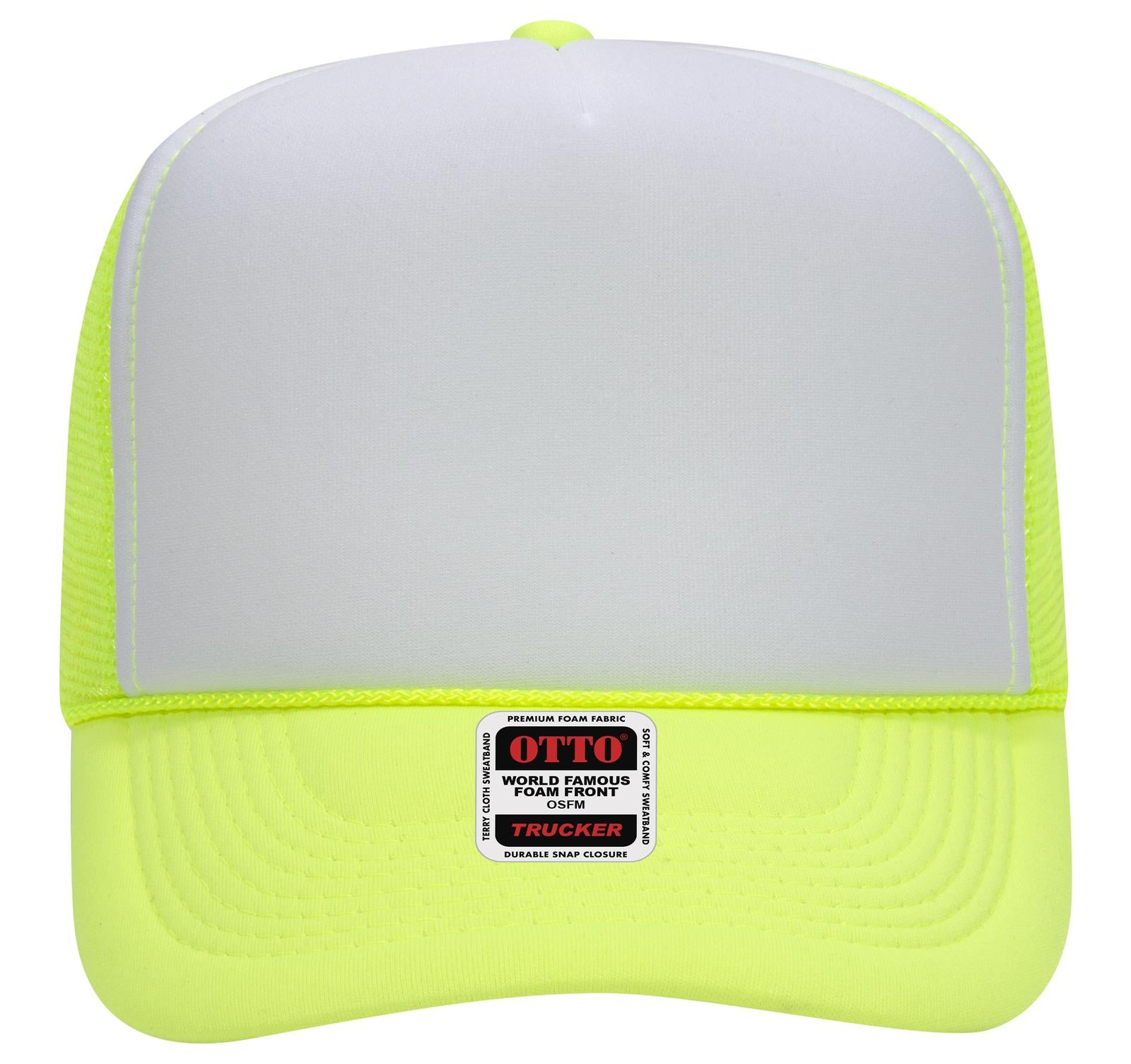 OTTO CAP 5 Panel High Crown Mesh Back Trucker Hat Adult - Parkerbuilt HQ