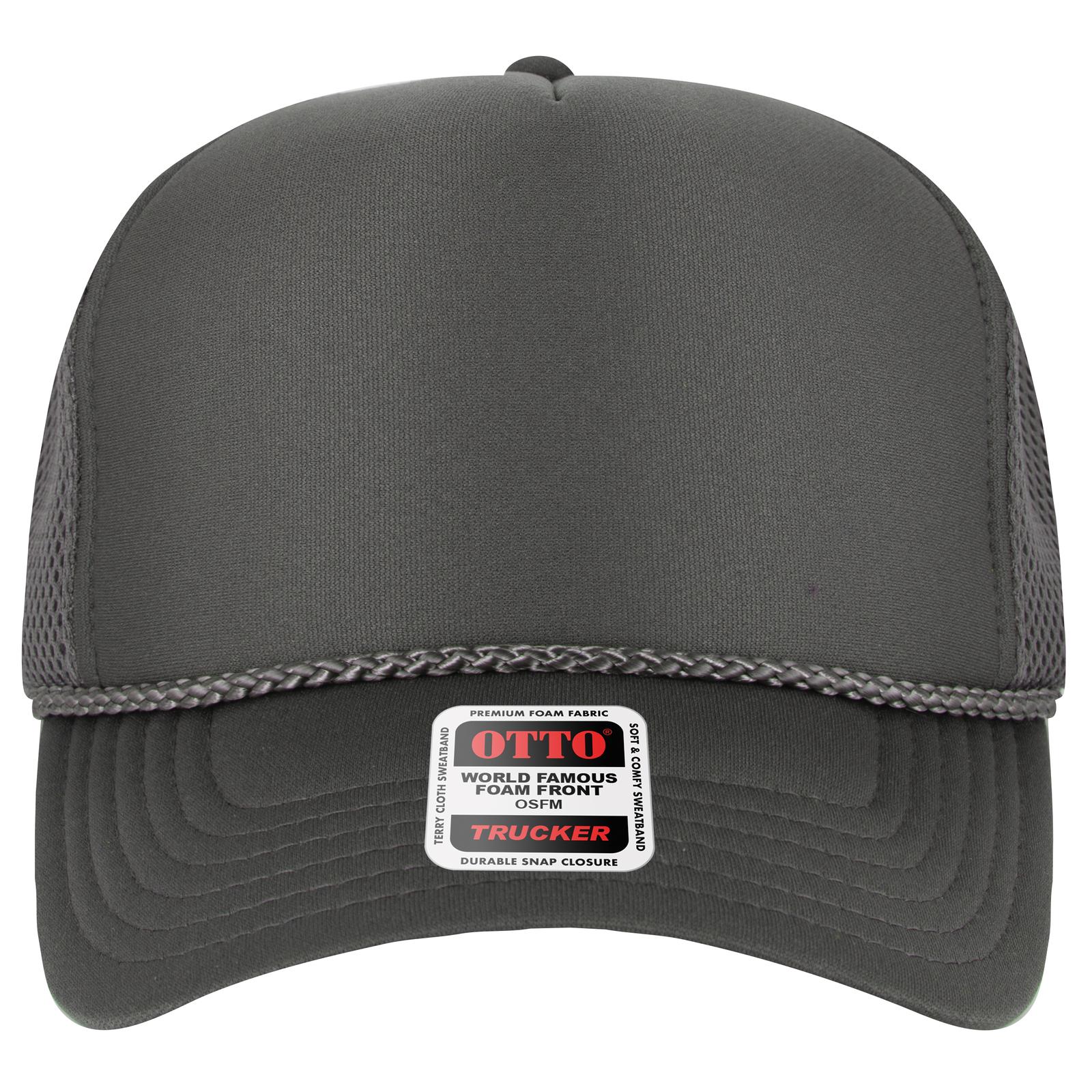 OTTO CAP 5 Panel High Crown Mesh Back Trucker Hat - Parkerbuilt HQ