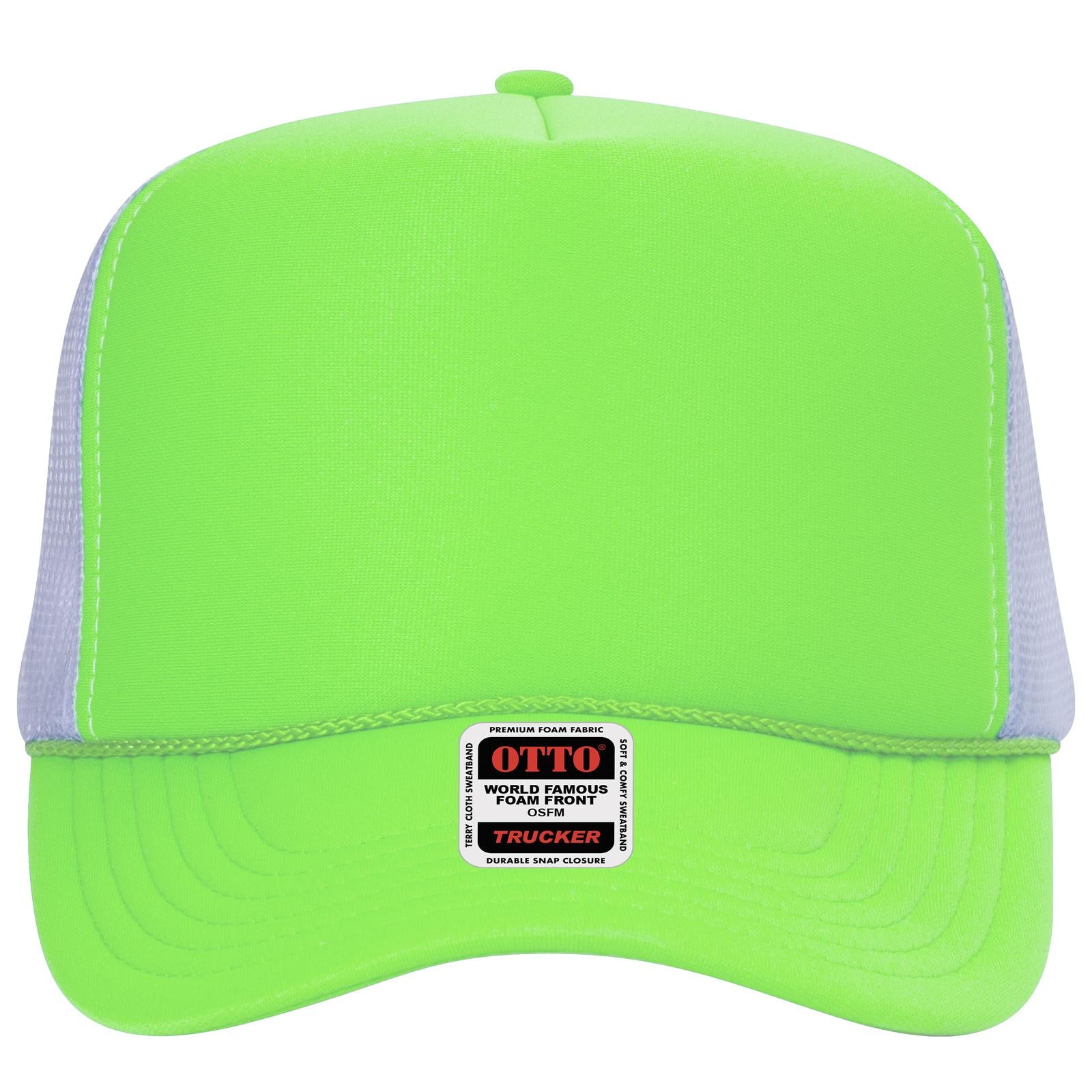 OTTO CAP 5 Panel High Crown Mesh Back Trucker Hat Adult - Parkerbuilt HQ