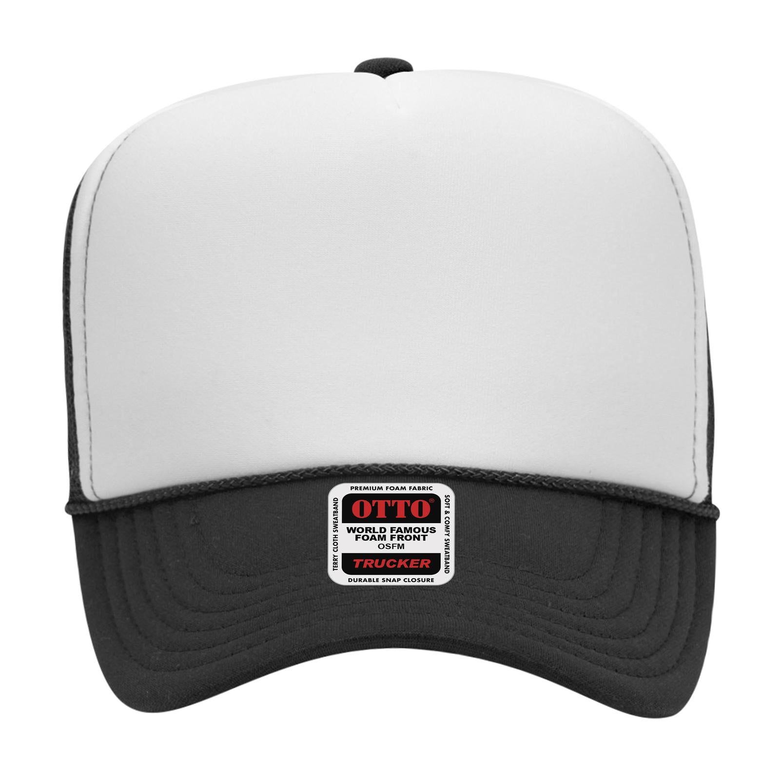 OTTO CAP 5 Panel High Crown Mesh Back Trucker Hat Adult - Parkerbuilt HQ