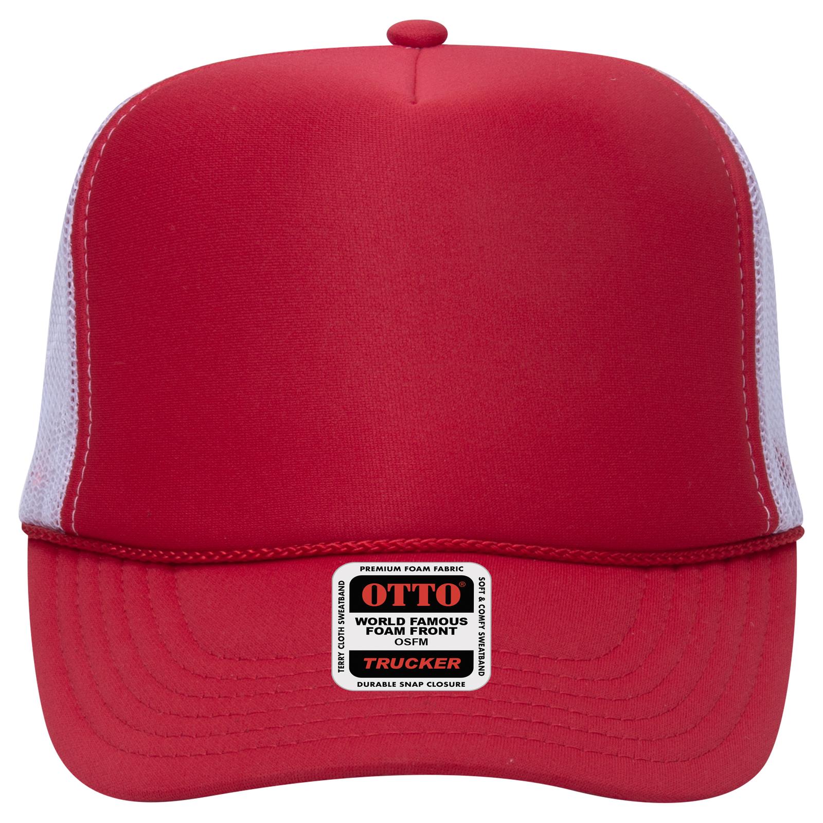 OTTO CAP 5 Panel High Crown Mesh Back Trucker Hat Adult - Parkerbuilt HQ