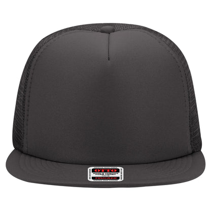 OTTO CAP "OTTO SNAP" 5 Panel High Crown Mesh Back Trucker Hat - Parkerbuilt HQ