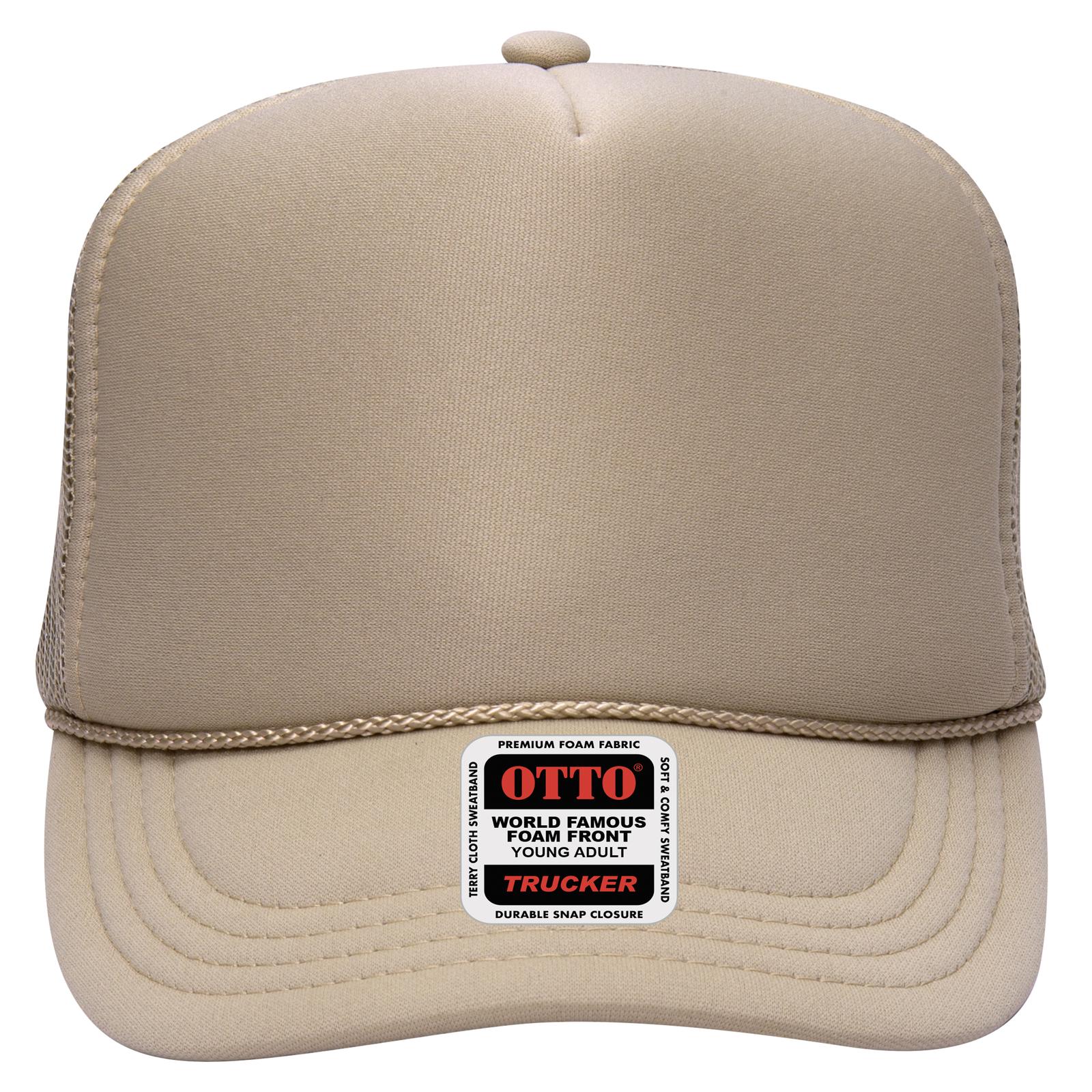 OTTO CAP 5 Panel High Crown Mesh Back Trucker Hat (Young Adult) - Parkerbuilt HQ