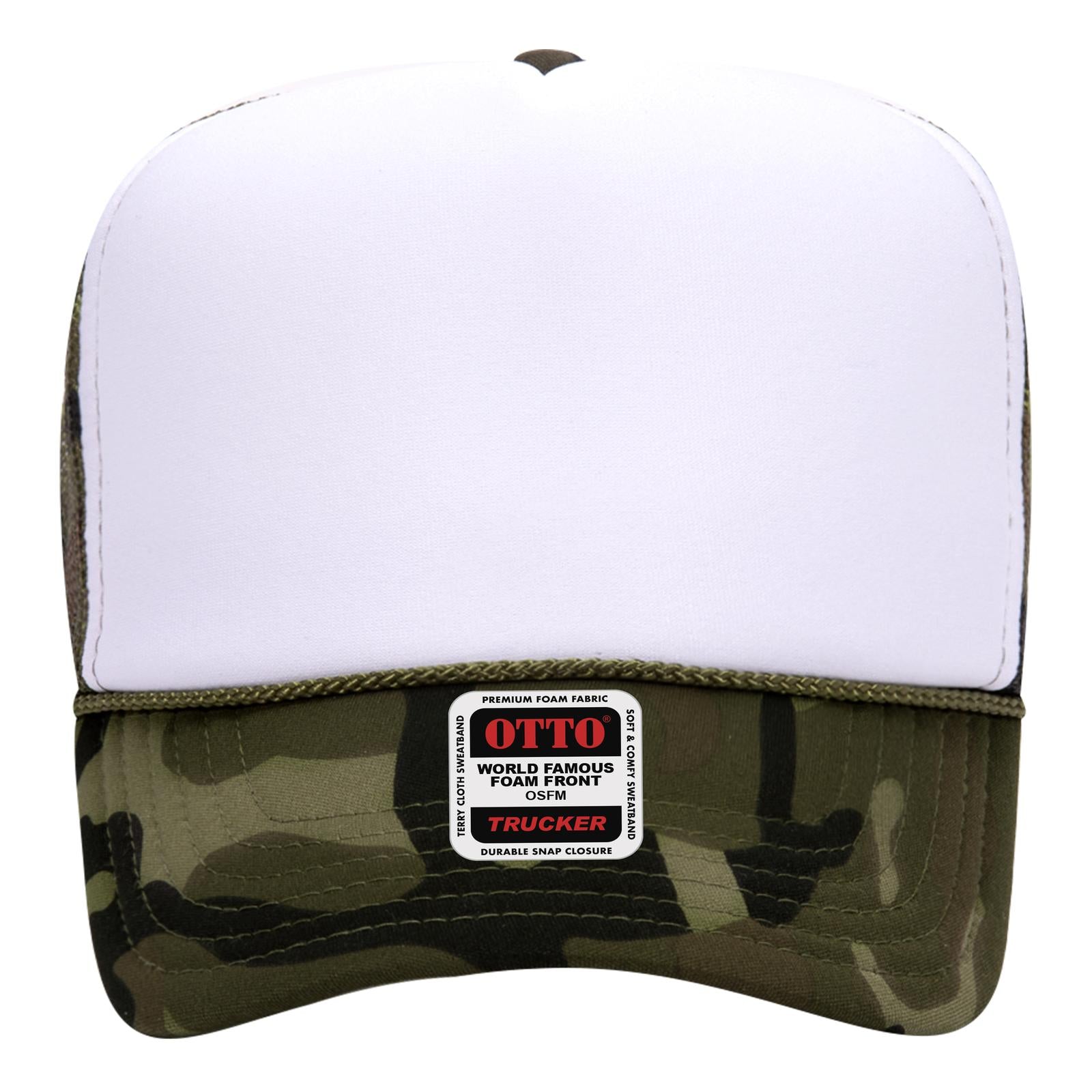 OTTO CAP 5 Panel High Crown Mesh Back Trucker Hat Adult - Parkerbuilt HQ