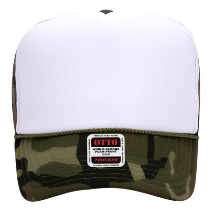 OTTO CAP 5 Panel High Crown Mesh Back Trucker Hat Adult - Parkerbuilt HQ