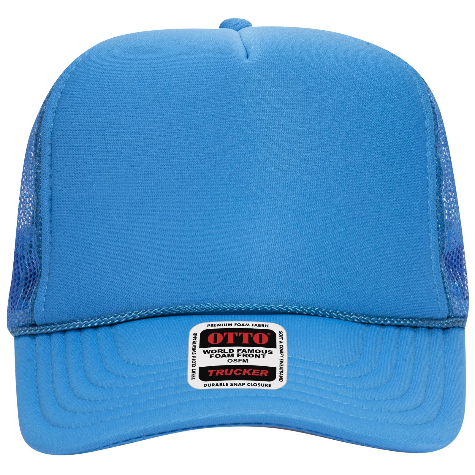 OTTO CAP 5 Panel High Crown Mesh Back Trucker Hat Adult - Parkerbuilt HQ