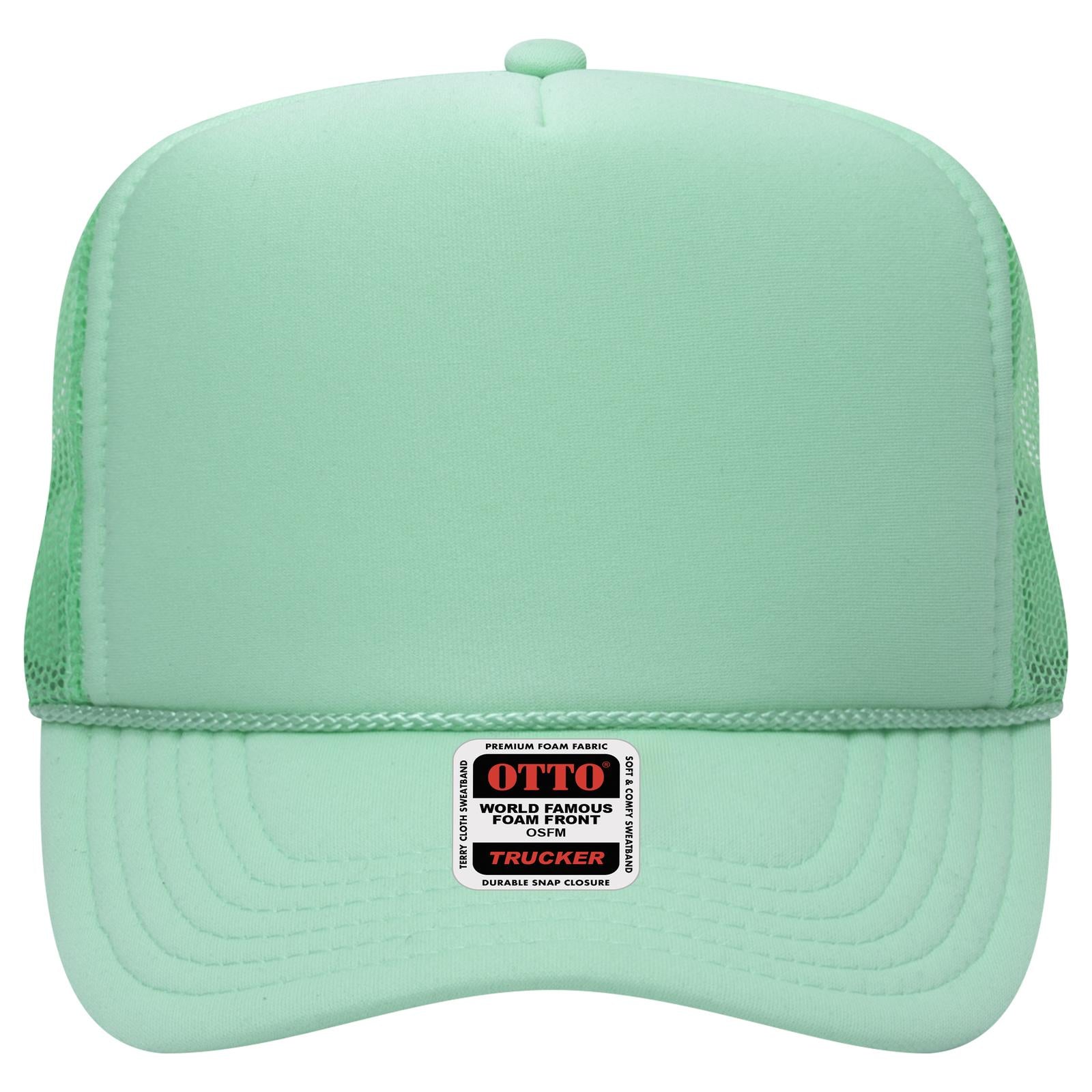 OTTO CAP 5 Panel High Crown Mesh Back Trucker Hat Adult - Parkerbuilt HQ
