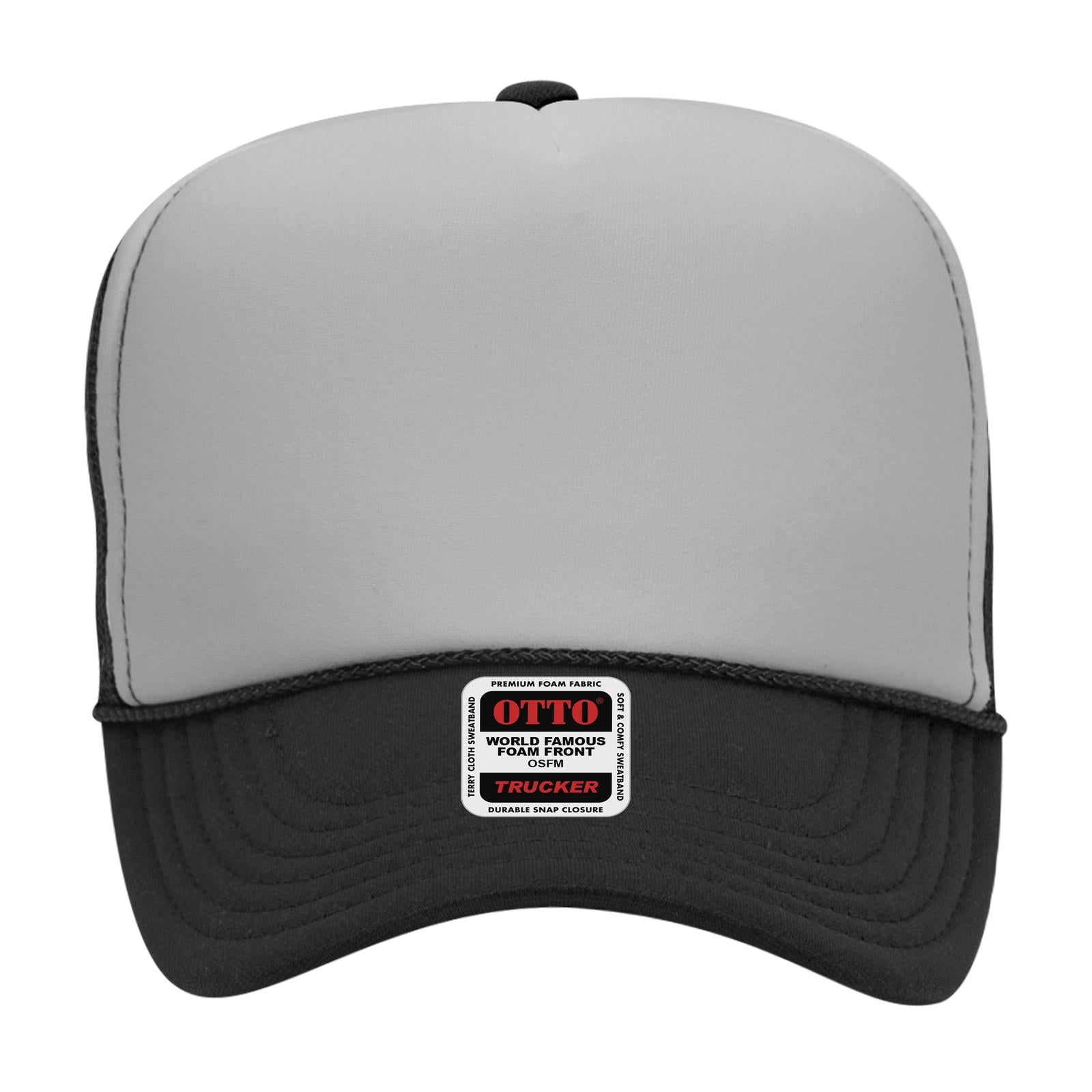 OTTO CAP 5 Panel High Crown Mesh Back Trucker Hat Adult - Parkerbuilt HQ